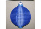 30 Cm Led Paper Lanterns Battery Operated , Silk Nylon Fabric Outdoor Hanging Paper Lanterns