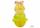 Adorable Yellow Chicken Paper Easter Decorations for Honeycomb Party Decorations