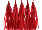 Long Lasting Red Paper Garland Craft 8" 10" 12”  Baby Shower Tassel Garland