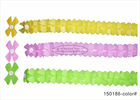 Traditional Festival Decorative Paper Garlands 3m 4m Yellow Pink Green