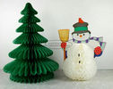 White gold red Honeycomb tree 20cm 30cm Paper Christmas Decorations Ornament tabel centerpieces