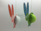 Rabbit honeycomb Ornaments Paper Easter Decorations Hanging promption Anniversary