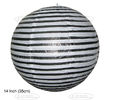 Special Printed Design Black and White 30cm 35cm 40cm Hanging Chinese Paper Lantern