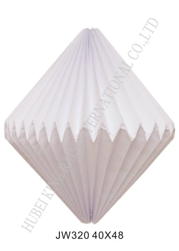 China Popular Folded Paper Lampshade Lantern For Room Lights Origami Pendant Light factory