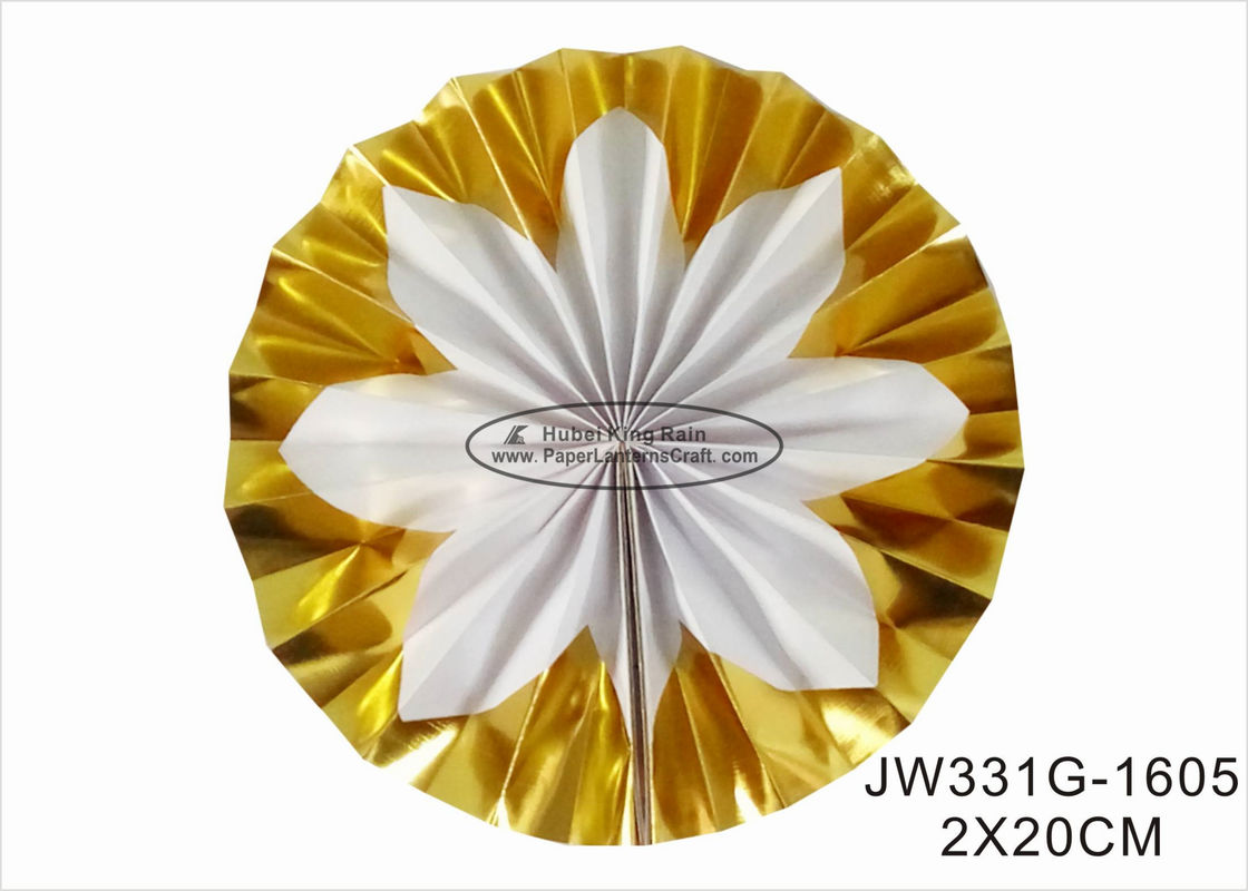 buy Hot Gold Foil Paper Fan Wedding Decorations With Vibrant Bright Colors online manufacturer