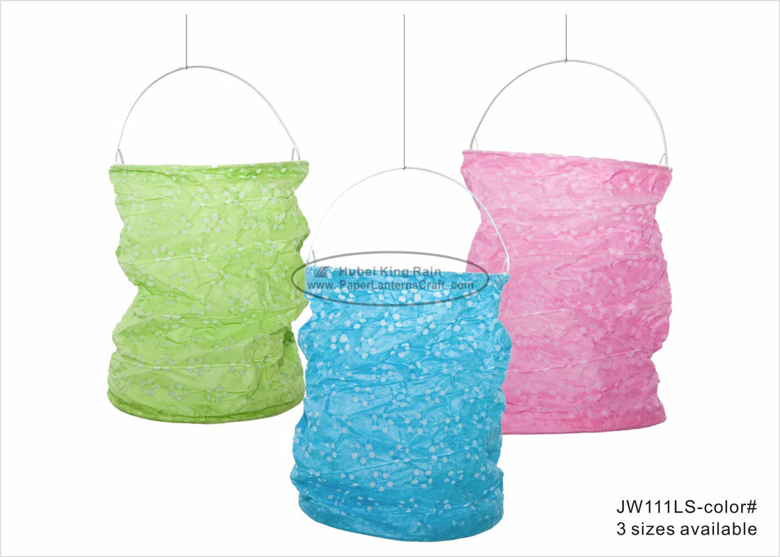buy Paper Lanterns  Craft 13 X 20 cm Green Pink Blue New Year Decor online manufacturer