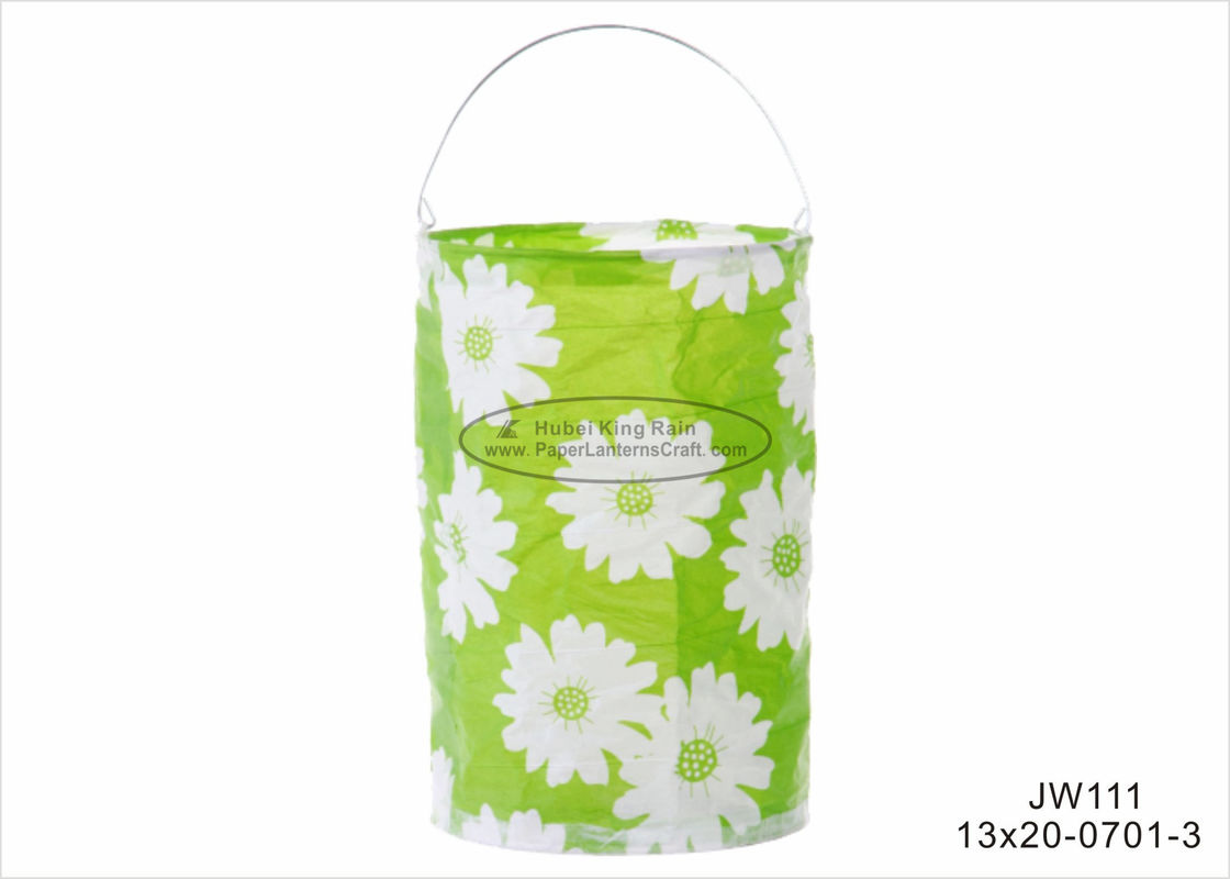 buy 13 Cm Green Sun Flower Paper Lanterns Craft Hanging Paper Candle Lanterns online manufacturer
