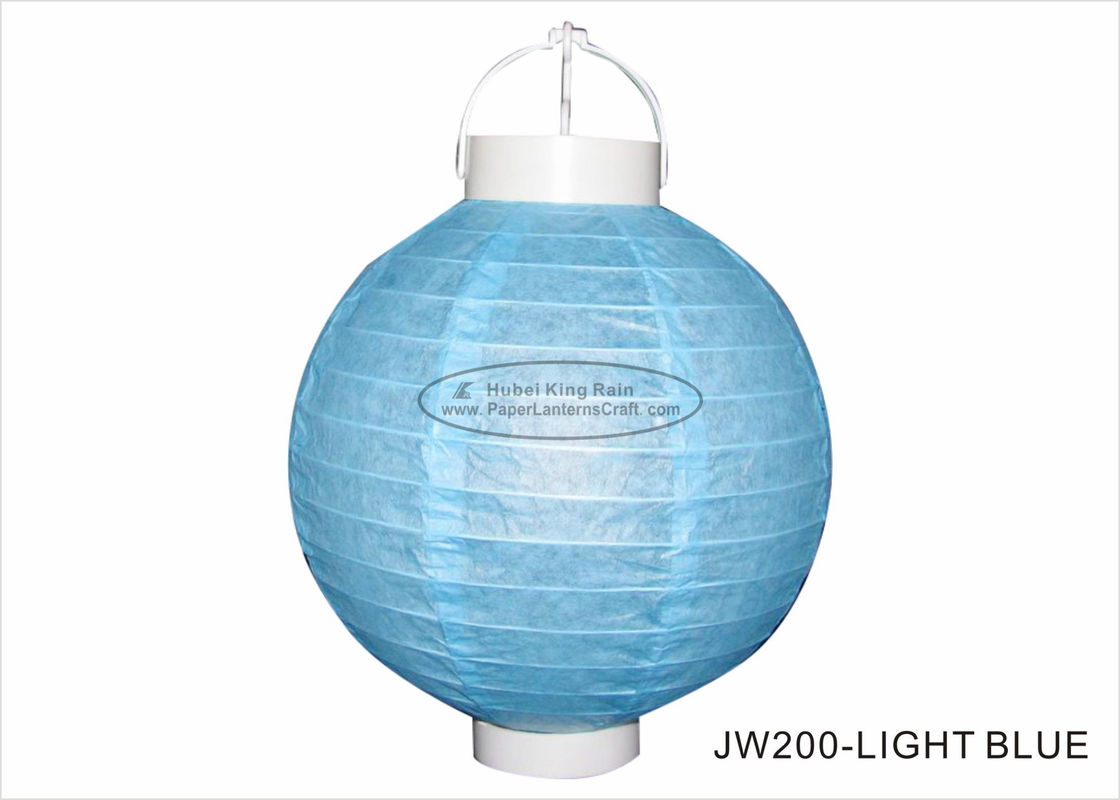 Beautiful Led Paper Lantern Lights 20cm Solid Colors Lanterns For Party Decor