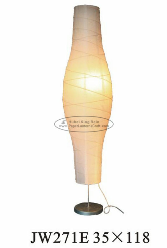 buy Floor Standing Paper Floor Lanterns , Large White Paper Lanterns 100% Handmade online manufacturer