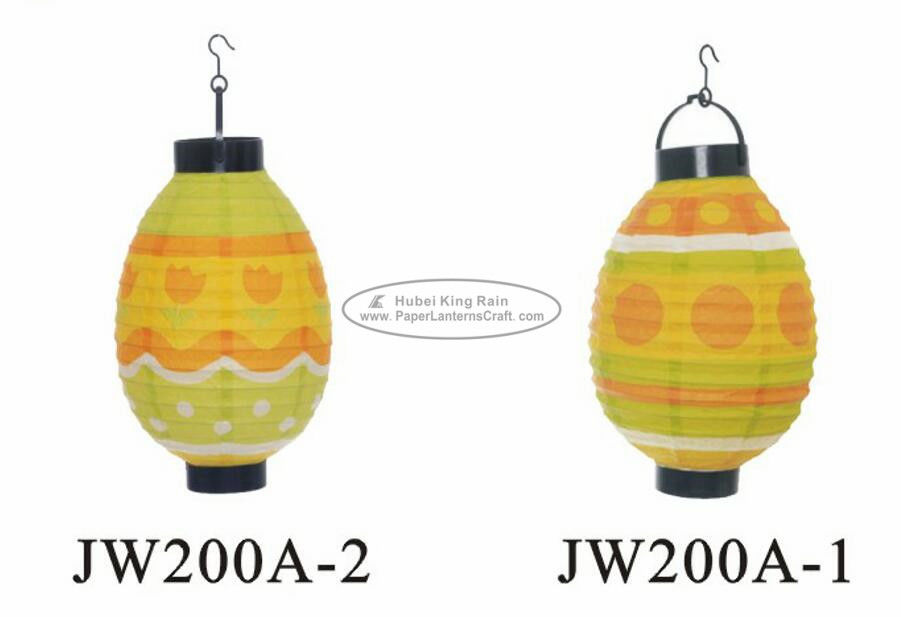 China Colorful Rice Paper Easter Decorations / Easter Lantern Decorations For Outdoor factory