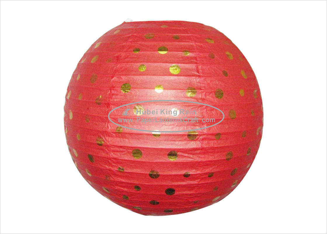 buy Red 12&quot; foldable hanging paper lantern / circle paper lanterns customized online manufacturer