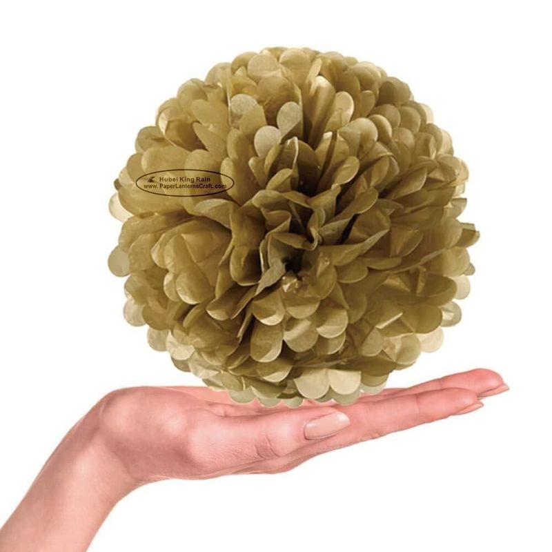 buy 25/30/35/40 cm Tissue Paper Pom Pom Balls Craft , Hanging Pom Pom Decorations online manufacturer