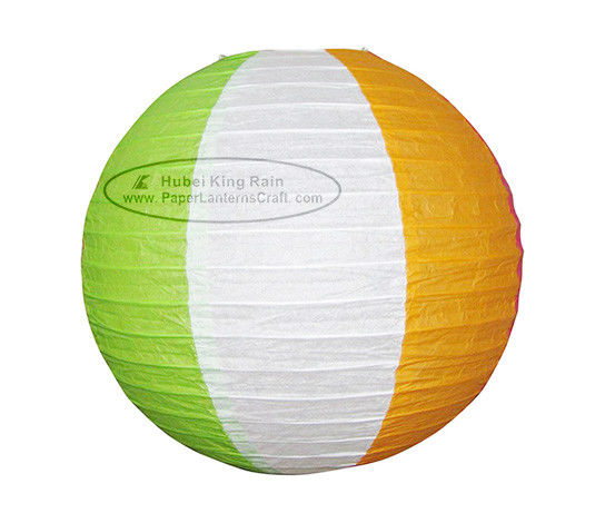 buy Three Color Round Paper Lanterns With Metal Wire Material Paper online manufacturer