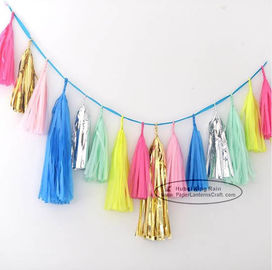 Bright-coloured Colorful Paper Tassel Garland Birthday Party Garland