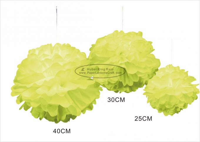 25/30/35/40 cm Tissue Paper Pom Pom Balls Craft , Hanging Pom Pom Decorations 0