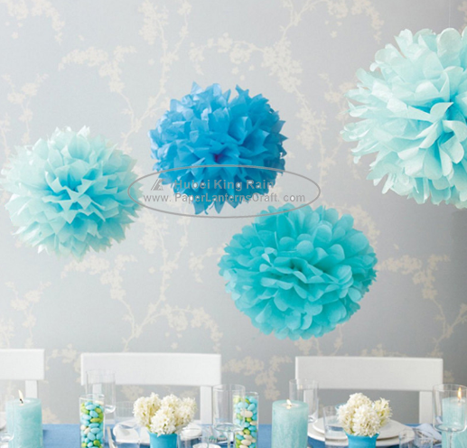 25/30/35/40 cm Tissue Paper Pom Pom Balls Craft , Hanging Pom Pom Decorations 2