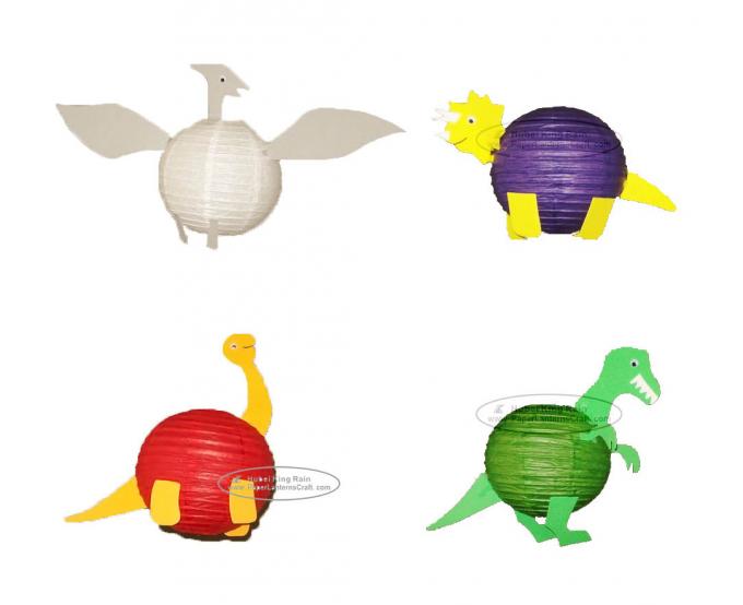 DIY New Cartoon Dragon Multicolor Handmade Hanging Paper Lantern 0