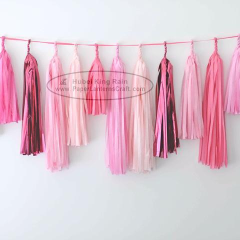 Bright-coloured Colorful Paper Tassel Garland Birthday Party Garland 2