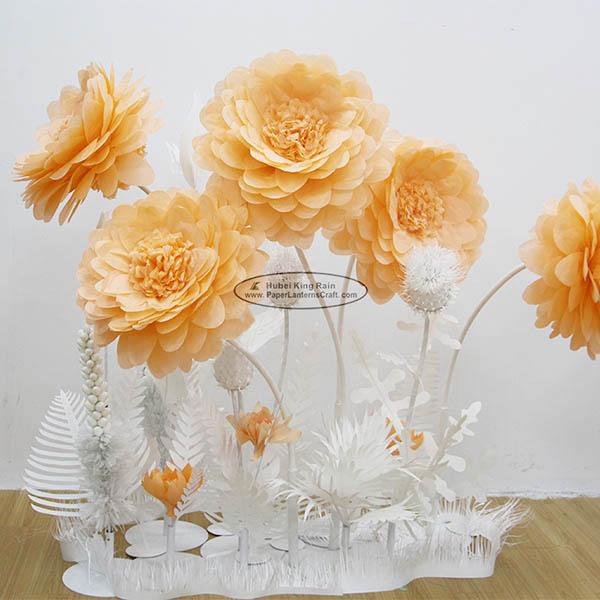 New Paper Camellia Tissue Paper Pom Poms Craft Party Decoration 1