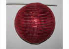 12" Fabric Shinny Sequence Nylon Round Lanterns Indoor Reuse Fiestive Decoration