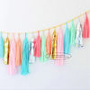 Bright-coloured Colorful Paper Tassel Garland Birthday Party Garland