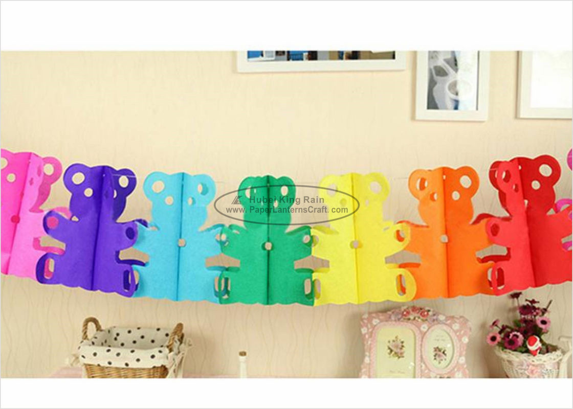 buy 3m 4m Bear Diy Tissue Paper Garland Decorations For Party Decoration Customized online manufacturer