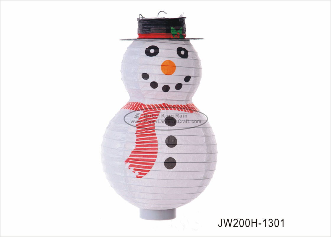buy Fashion 8 Inch Snowman Paper Lantern Custom Printed For Paper Christmas Ornaments online manufacturer