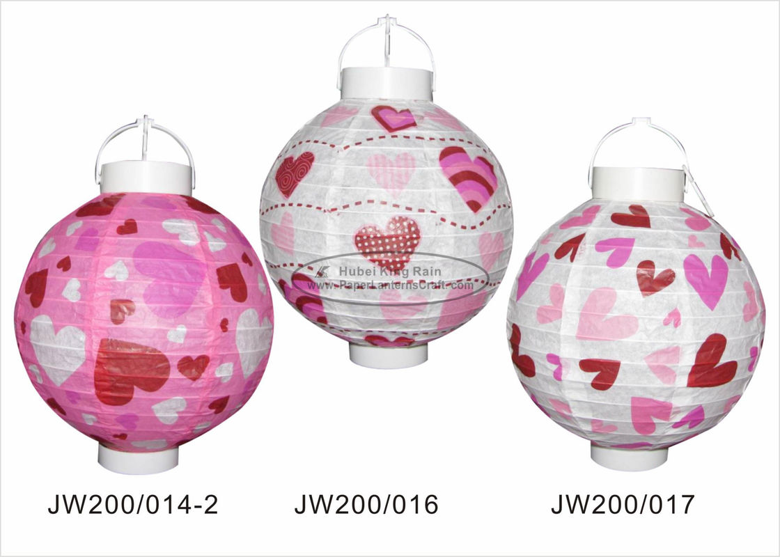 buy 20cm Paper Wedding Decorations , Pink And Purple Paper Lanterns For Indoor Party online manufacturer