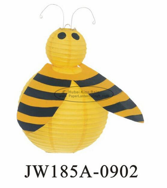China Diy Paper Bee Butterfly Paper Lanterns Inside 8 Inch 10 Inch Customized factory