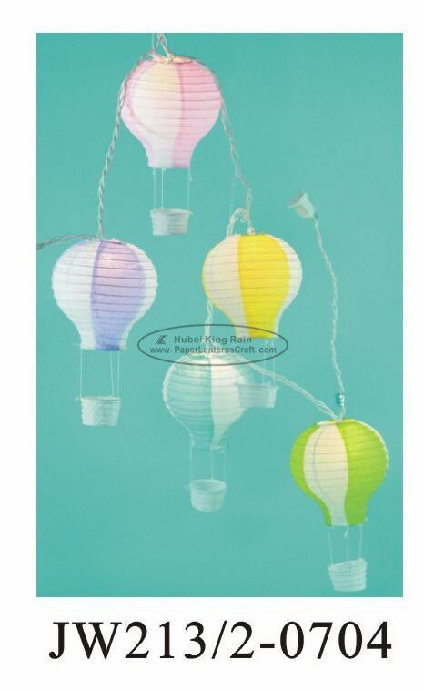 buy Hot Air Flying Lantern Paper Hot Air Balloon With Light Blue Pink String Print 13 X 22 Cm online manufacturer