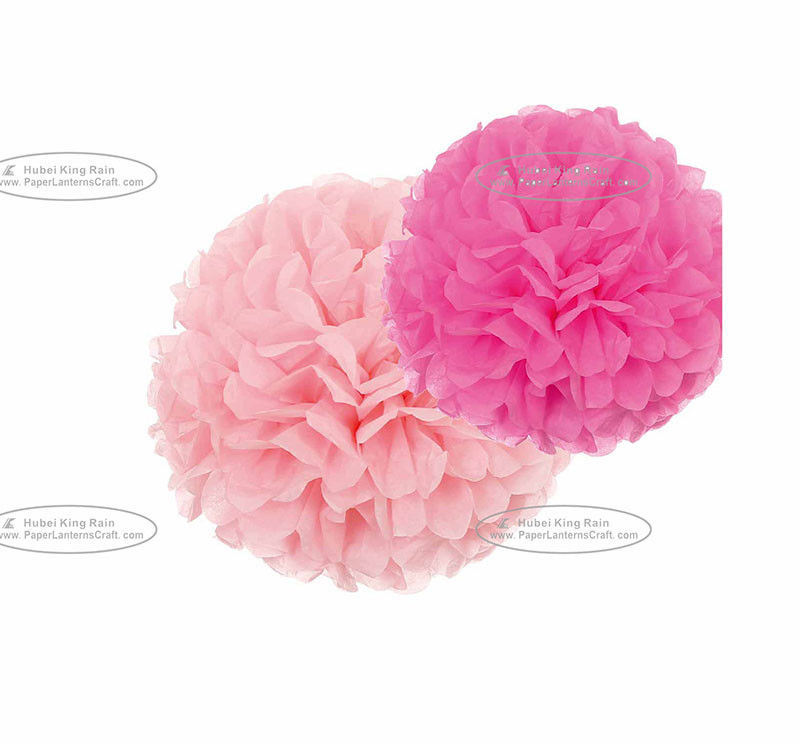 Tissue Paper Lantern Wedding Decor Pom Pom Flowers Decorations 100