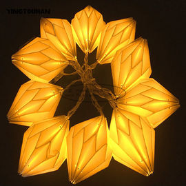 Origami White Paper lantern String Lights 15cm window Party Decoration